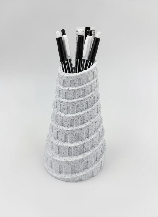 Spiral Column Holder - Plant-Based Marble Finish Decor by LayerN