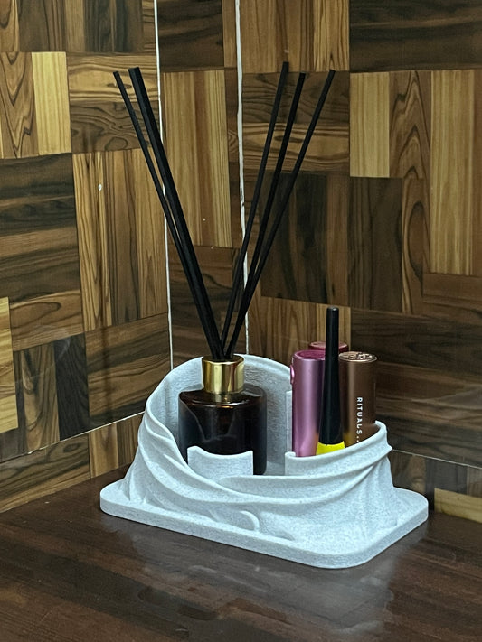 Draped Makeup Organiser