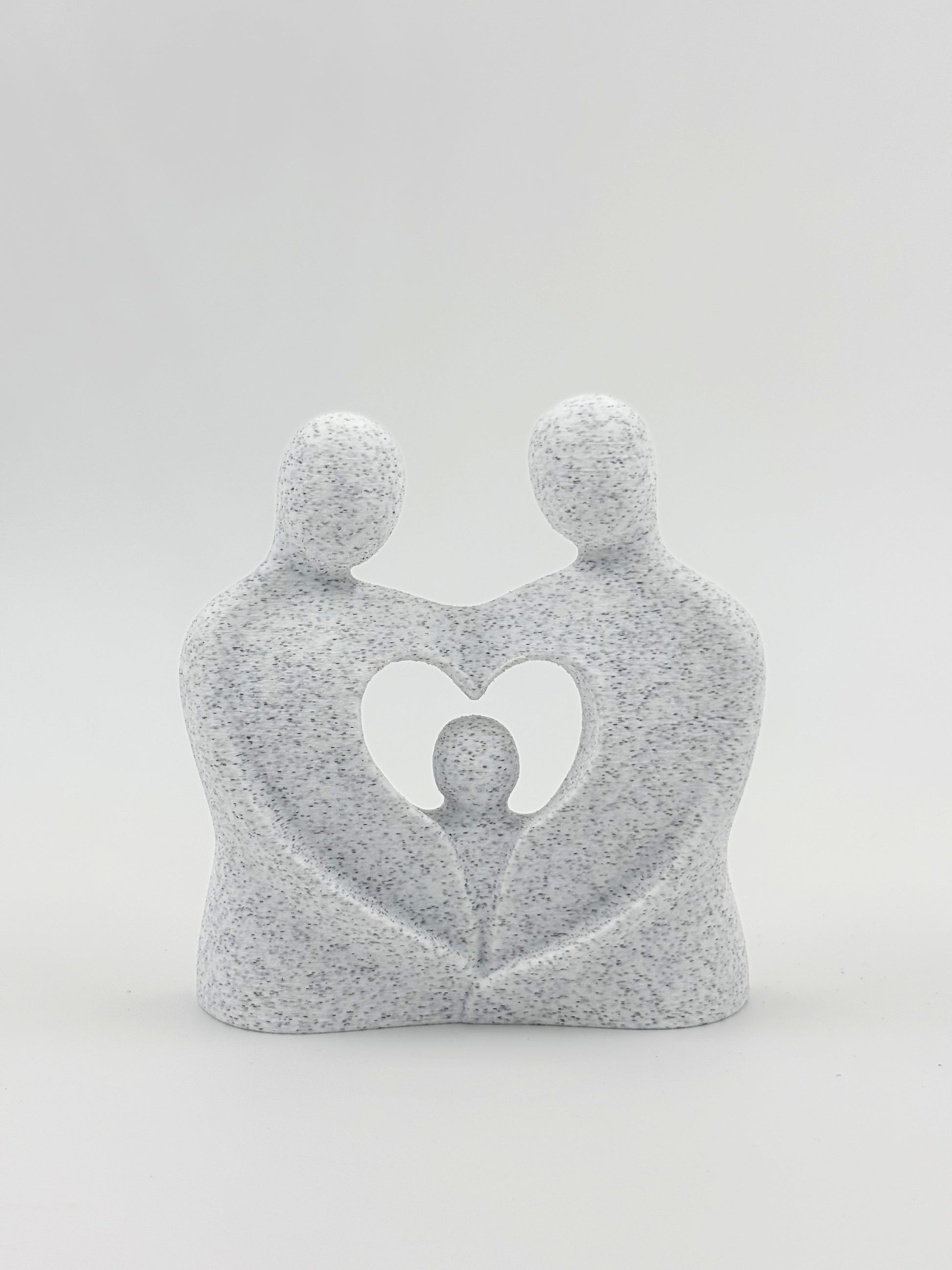 Family Embrace Art - Plant-Based Marble Finish Decor by LayerN