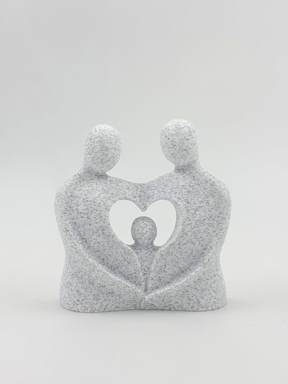 Family Embrace Art - Plant-Based Marble Finish Decor by LayerN