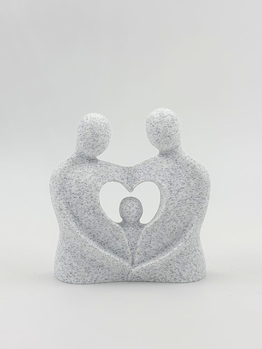 Family Embrace Art - Plant-Based Marble Finish Decor by LayerN