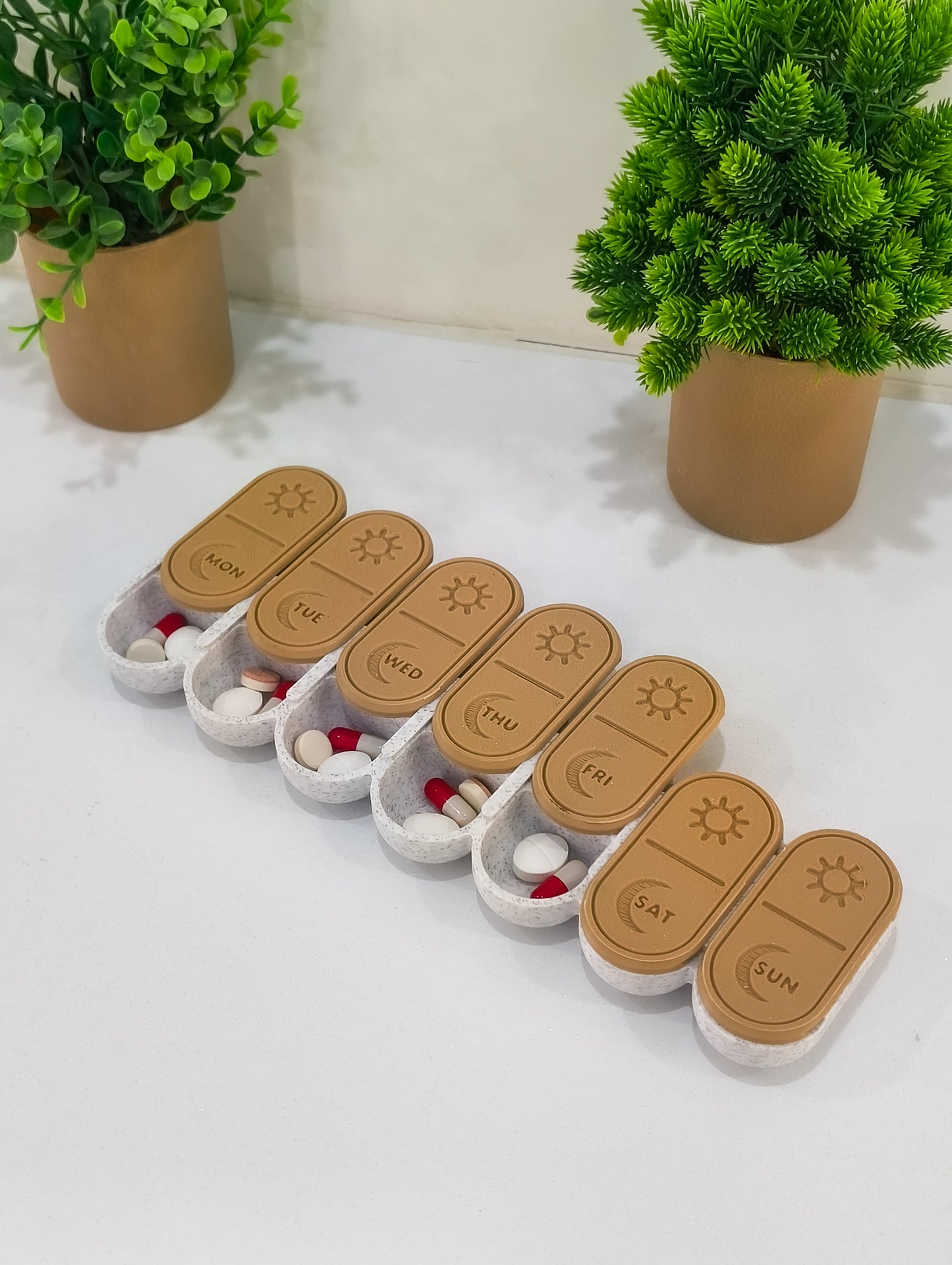 Weekly AM-PM Pill Organiser