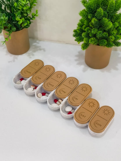 Weekly AM-PM Pill Organiser