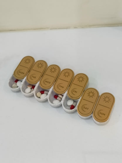Weekly AM-PM Pill Organiser
