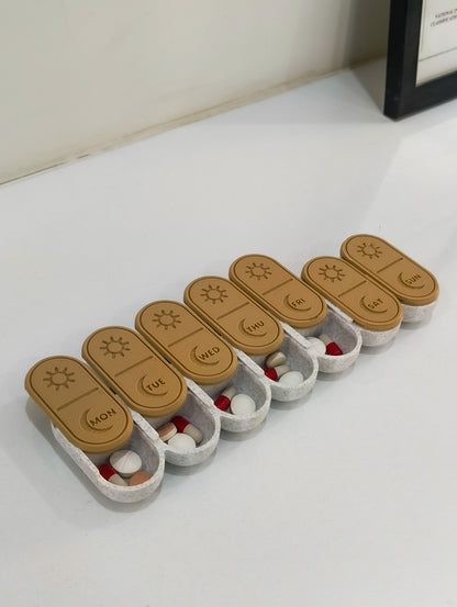 Weekly AM-PM Pill Organiser