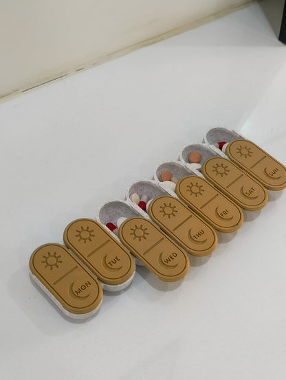 Weekly AM-PM Pill Organiser