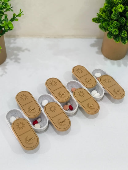 Weekly AM-PM Pill Organiser