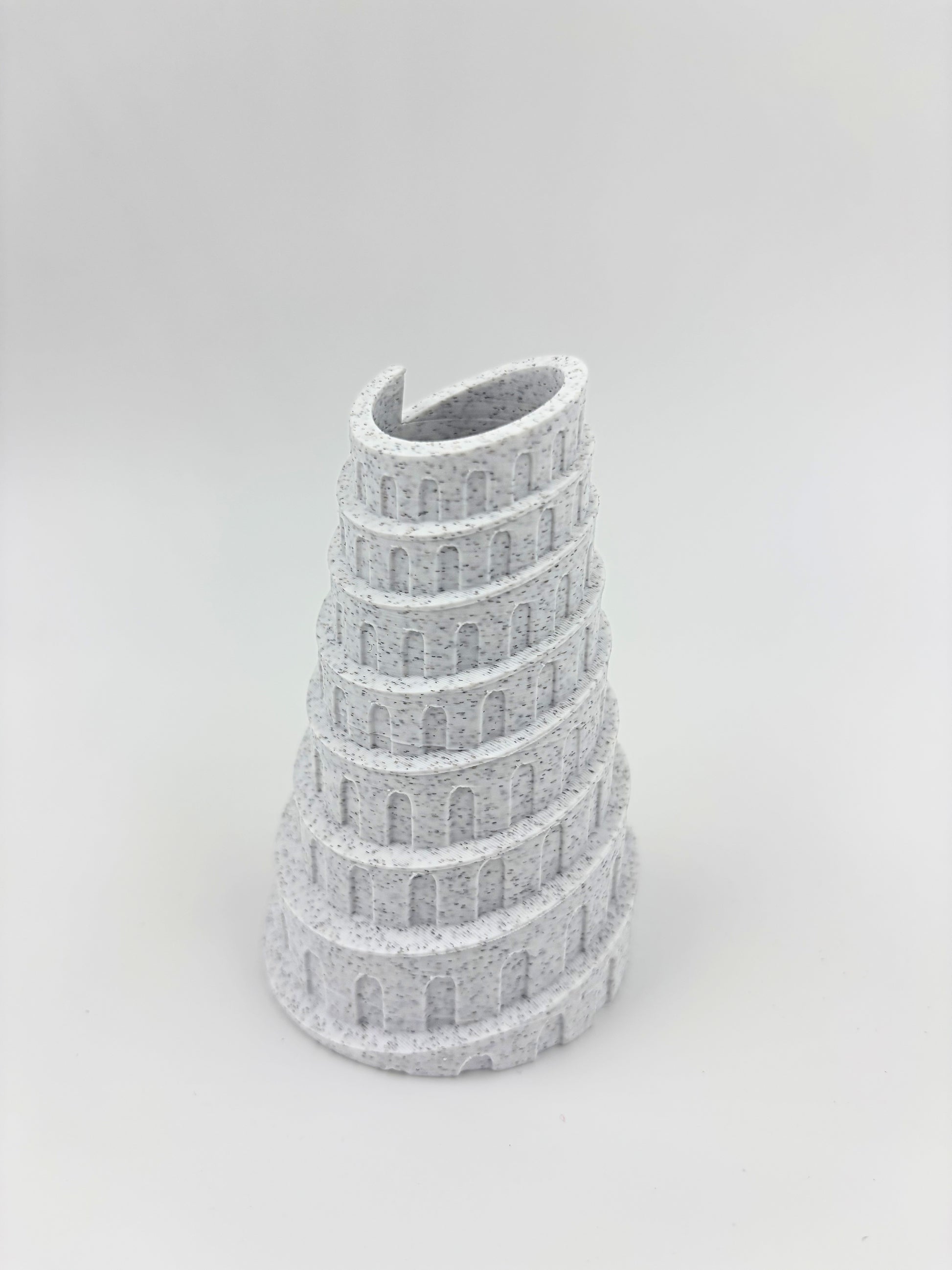 Spiral Column Holder - Plant-Based Marble Finish Decor by LayerN