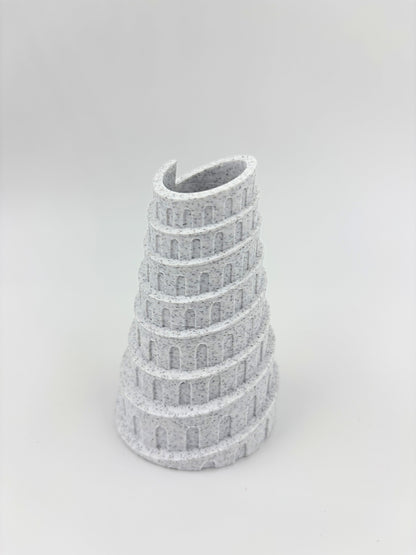 Spiral Column Holder - Plant-Based Marble Finish Decor by LayerN