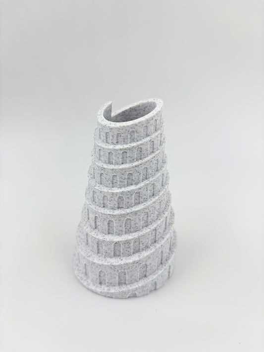 Spiral Column Holder - Plant-Based Marble Finish Decor by LayerN