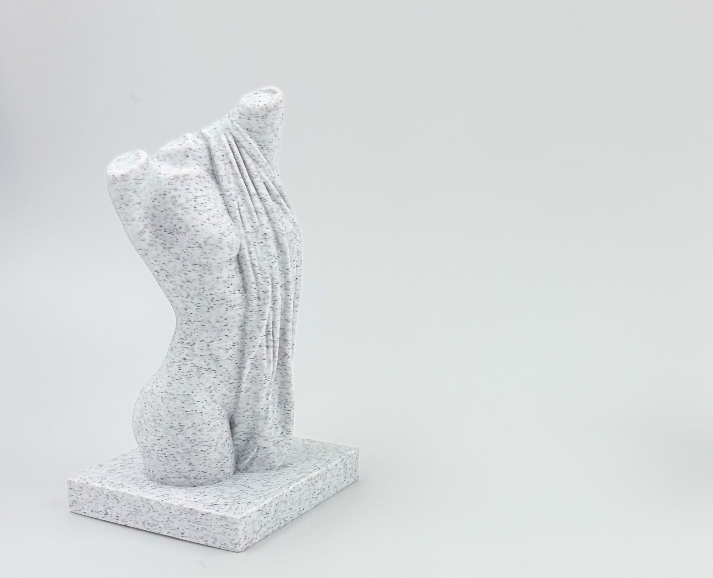Draped Stone Motif - Plant-Based Marble Finish Decor by LayerN