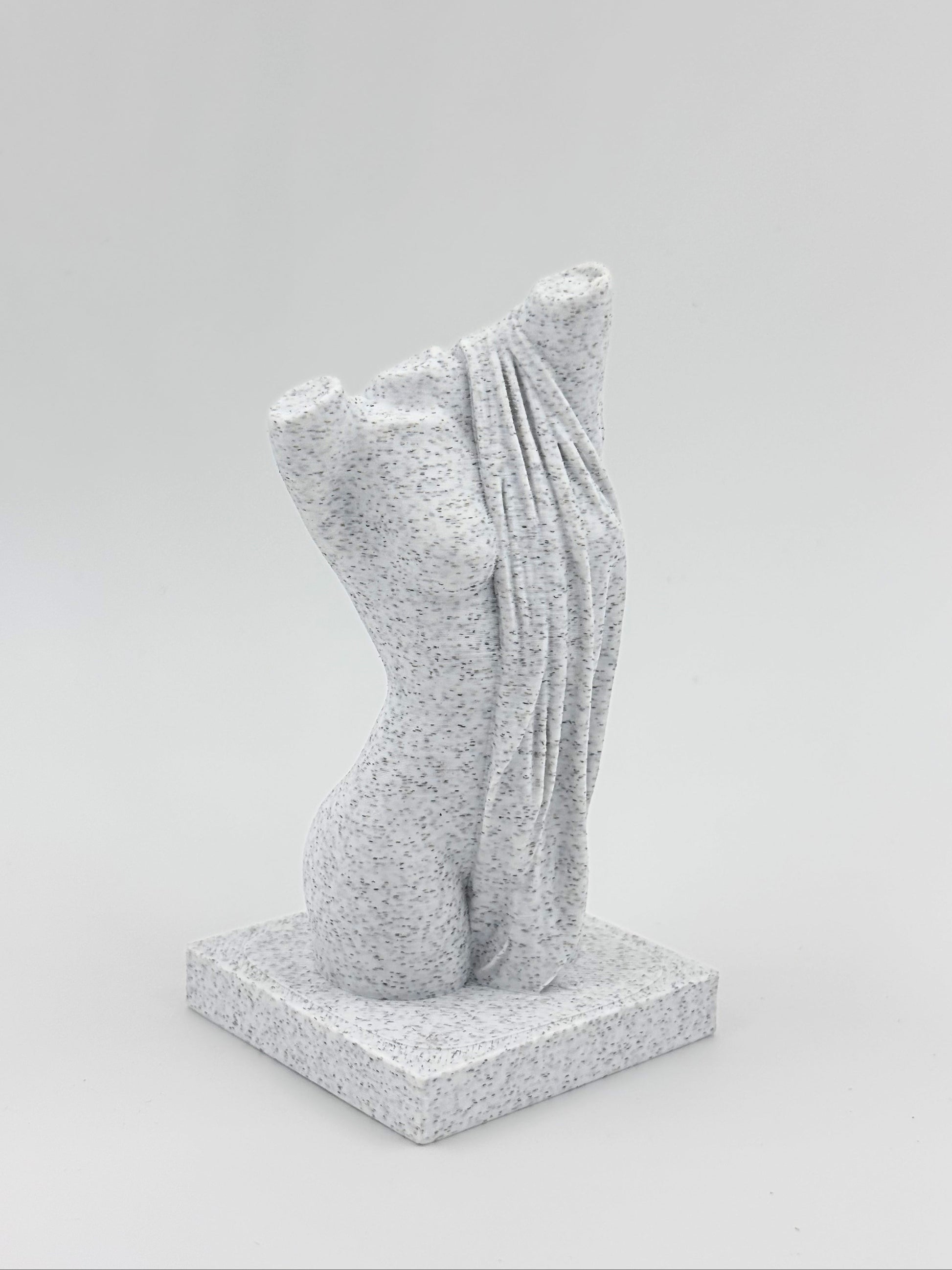 Draped Stone Motif - Plant-Based Marble Finish Decor by LayerN