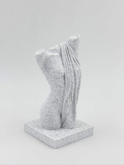 Draped Stone Motif - Plant-Based Marble Finish Decor by LayerN