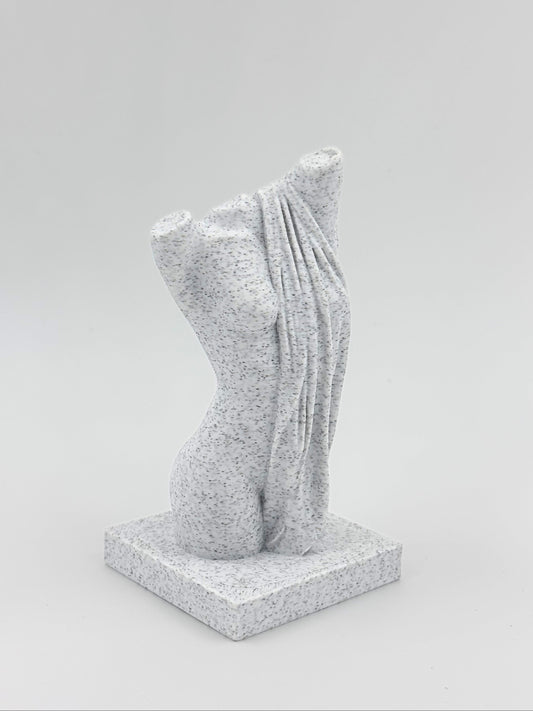 Draped Stone Motif - Plant-Based Marble Finish Decor by LayerN