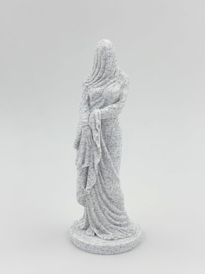 Veiled Woman Bust - Plant-Based Marble Finish Decor by LayerN