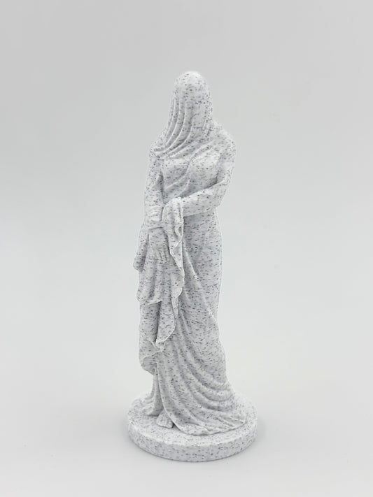 Veiled Woman Bust - Plant-Based Marble Finish Decor by LayerN