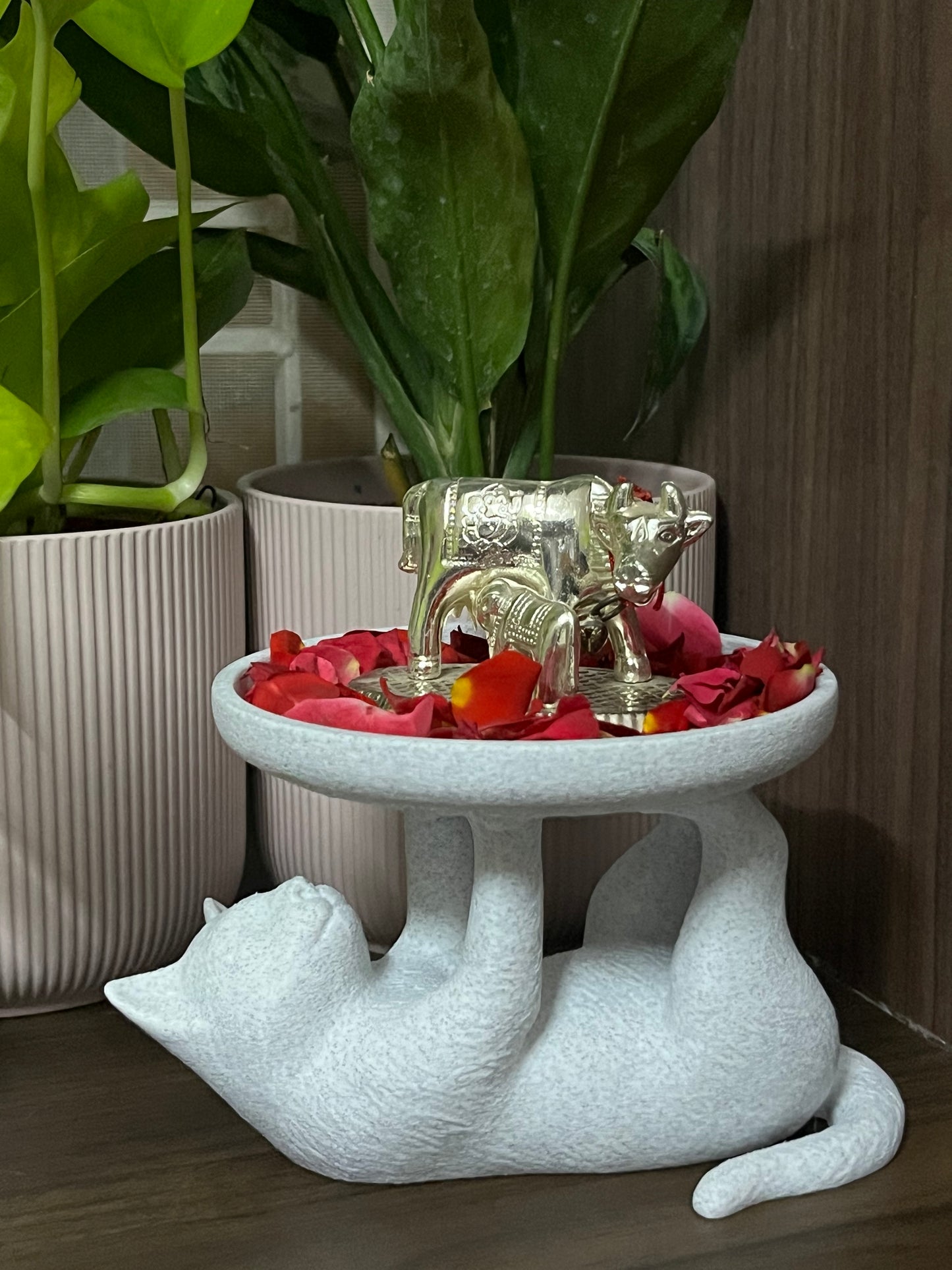 Cat Pedestal Tray