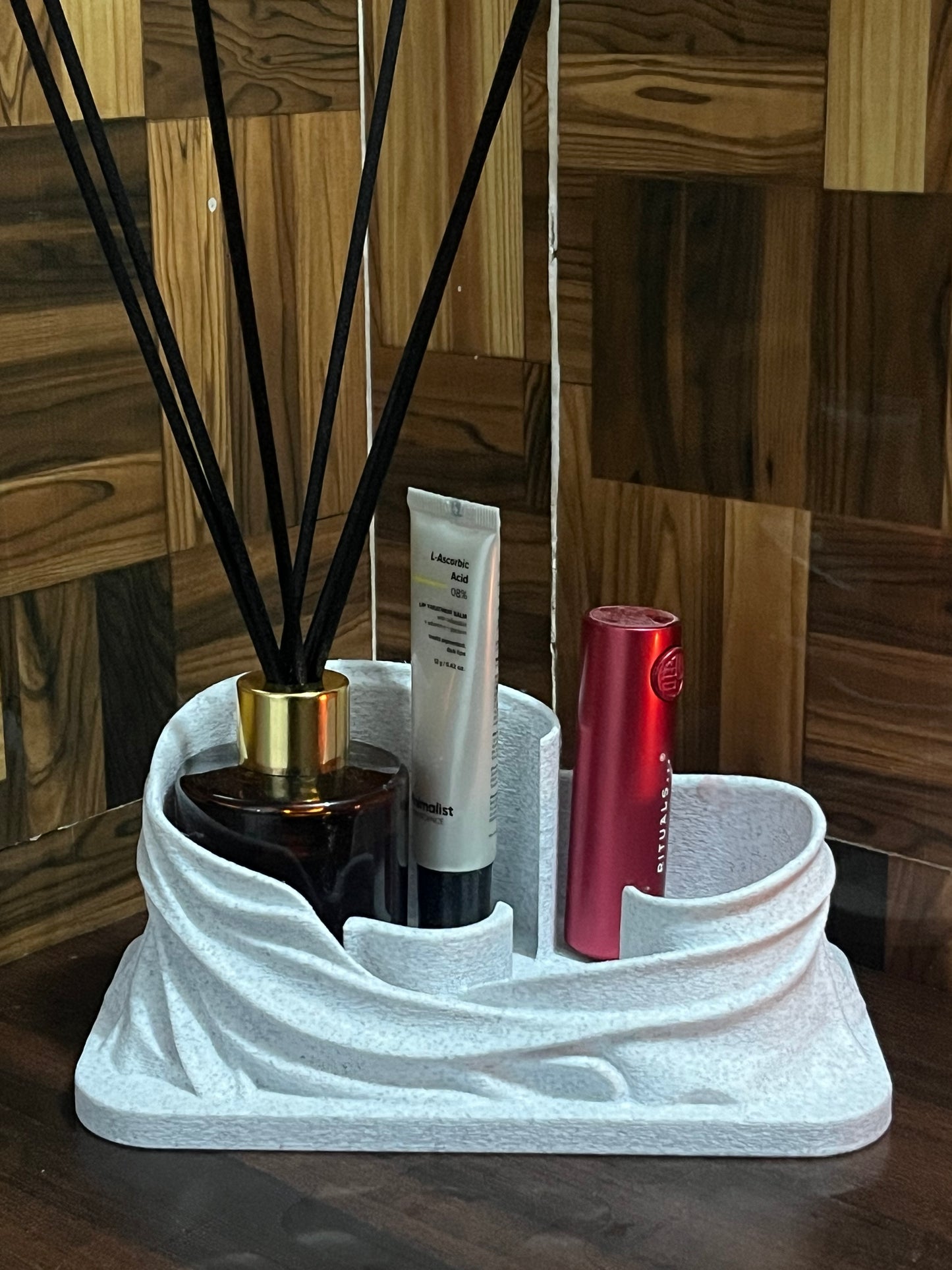 Draped Makeup Organiser